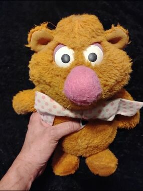 Fozzy Bear with Pink Nose and Polka Dot Bow